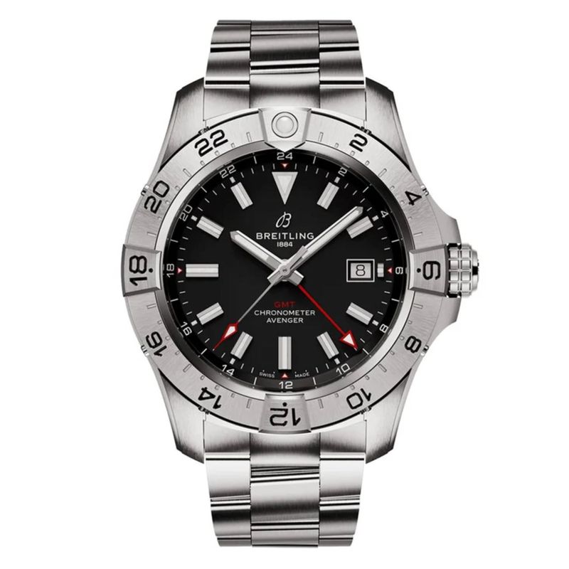 Breitling Mens Avenger Black Dial Watch  A32320101b1a1